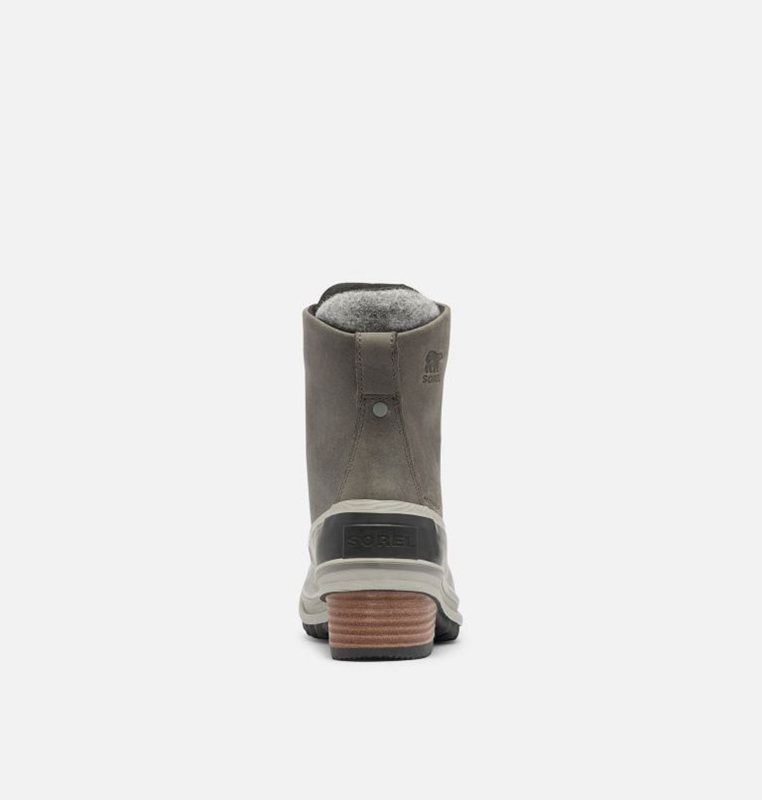 Sorel Dam Gummistövlar Grå/Svarta - Slimpack™ Iii Lace Duck Mid - WBE-087491